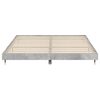 vidaXL Bed Frame without Mattress Concrete Grey 120x200 cm