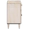 vidaXL Bed cabinet with Drawer White 50 x 33 x 60 cm Solid Mango Wood