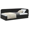 vidaXL Corner Bed Frame with Headboard Black 100 x 200 cm Velvet