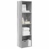 vidaXL Bookcase Grey Sonoma 40x30x152 cm Engineered Wood
