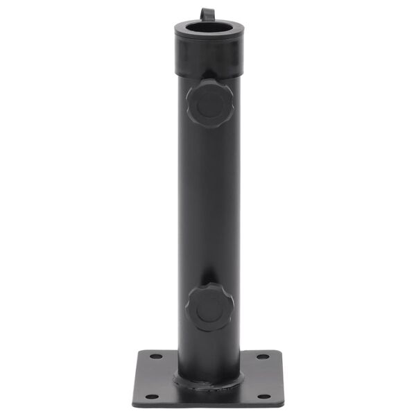 vidaXL Parasol Base for &Oslash;38/48 mm Pole Matt Black Steel