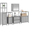 vidaXL 2 Piece Bathroom Furniture Set Grey Sonoma Engineered Wood