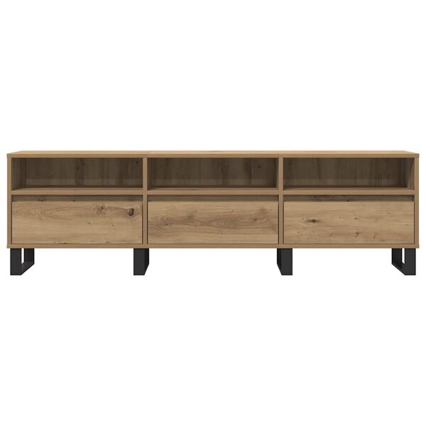 vidaXL TV Cabinet Artisan Oak 150x30x44.5 cm Engineered Wood