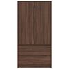 vidaXL Cabinet with Door Brown Oak 79.5 x 49 x 156 cm Engineered Wood