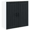 vidaXL Wall Cabinet LUCCA Black 80 x 31 x 80 cm Engineered Wood