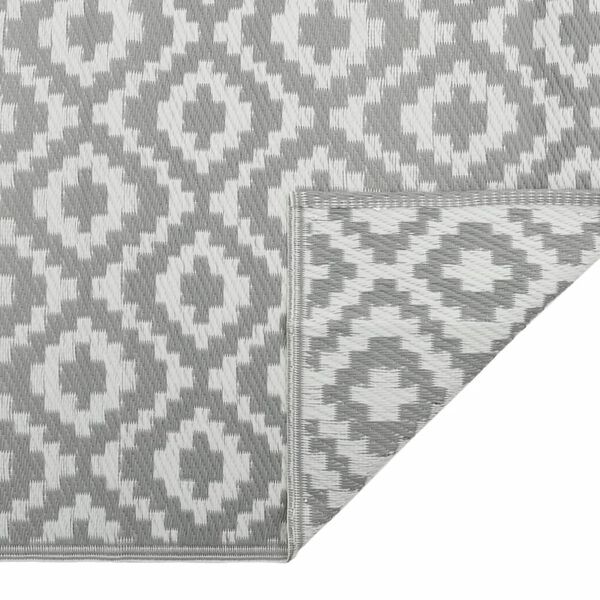 vidaXL Outdoor Carpet ARAKIL Grey 120x180 cm PP