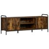 vidaXL TV Cabinet 133 x 33 x 50 cm Smoked Oak Engineered Wood