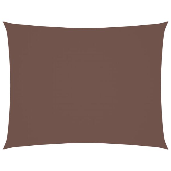 vidaXL Sunshade Sail Oxford Fabric Rectangular 5x6 m Brown