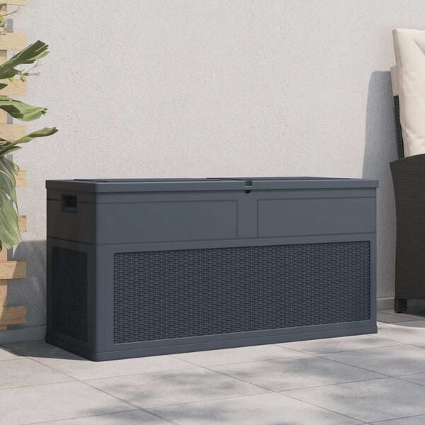 vidaXL Garden Storage Box 320 L Anthracite