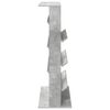 vidaXL Magazine Rack Concrete Grey 70 x 41 x 126 cm Engineered Wood