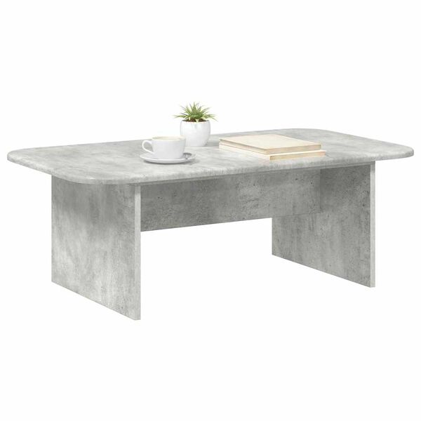 vidaXL Coffee Table Concrete Grey 93 x 53 x 33 cm Engineered Wood