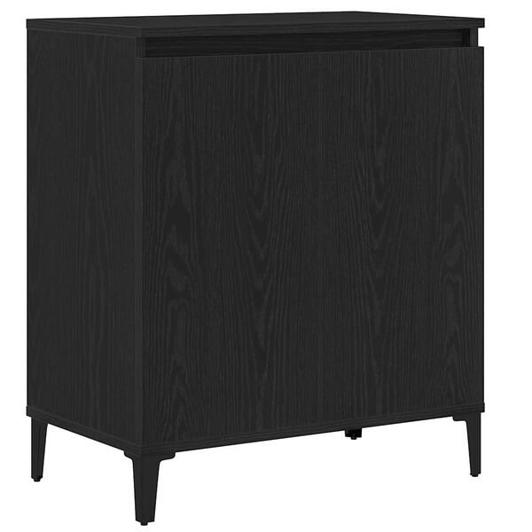 vidaXL Sideboard Black Oak 60 x 35 x 70 cm Engineered Wood