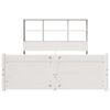 vidaXL Bookcase Bed without Mattress White 140x190cm Solid Wood Pine