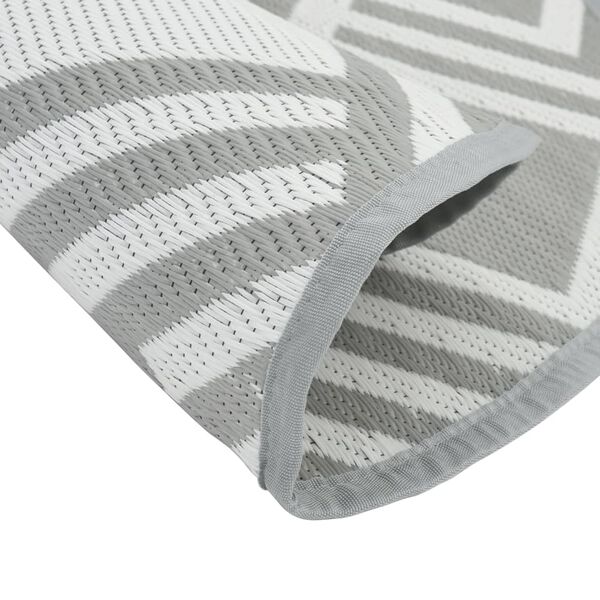 vidaXL Outdoor Carpet ARAKIL Grey Ø160 cm PP
