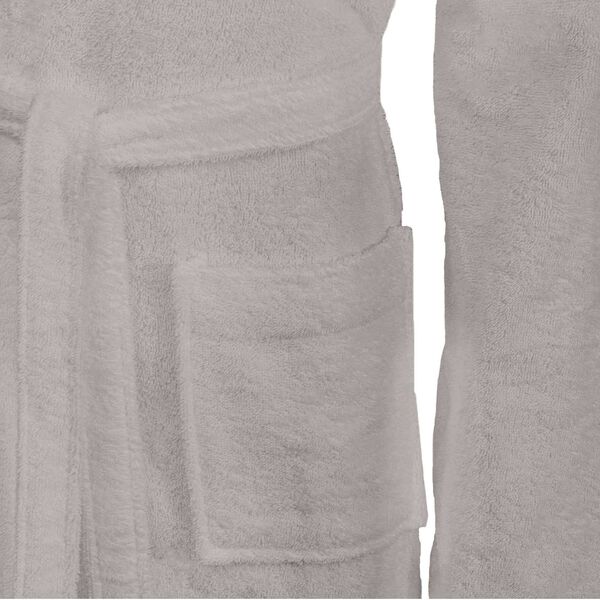 vidaXL Bathrobe KINN Grey L Cotton