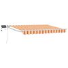 vidaXL Manual Retractable Awning with LEDs Multicolour 3 x 2 m