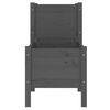 vidaXL Planter Grey 245.5x44x75 cm Solid Wood Pine