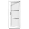 vidaXL Front Door White 88 x 200 cm PVC