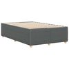 vidaXL Bed Frame without Mattress Dark Grey Double Fabric