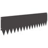 vidaXL Lawn Edging 10 pcs 103 x 30 cm Steel Black