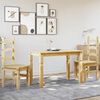 vidaXL 3 Piece Dining Set Panama Solid Wood Pine