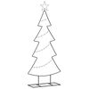 vidaXL Metal Christmas Tree Black 125 cm Steel