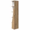 vidaXL Corner Cabinet Artisan Oak 27.5x27x140cm Engineered Wood