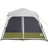 vidaXL Family Tent with LED 9-Person Light Green Quick Release