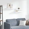 vidaXL Floating Wall Shelves 2 pcs White 60x23.5x3.8 cm MDF