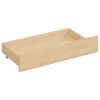 vidaXL Bed Frame without Mattress with 2 Drawers Solid Wood 140x200 cm