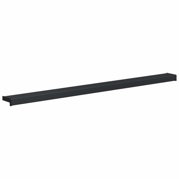 vidaXL Window Sill Anthracite with Wood Grain 160 x 10 x 4.5 cm PVC