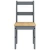 vidaXL 5 Piece Dining Set Panama Grey Solid Wood Pine