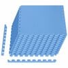 vidaXL Floor Mats 12 pcs Blue 4.32 m&sup2; EVA Foam