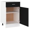 vidaXL Drawer Bottom Cabinet Lyon Black 50x46x81.5 cm Engineered Wood