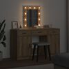 vidaXL Dressing Table with Door Brown 50 x 41 x 135 cm Engineered Wood