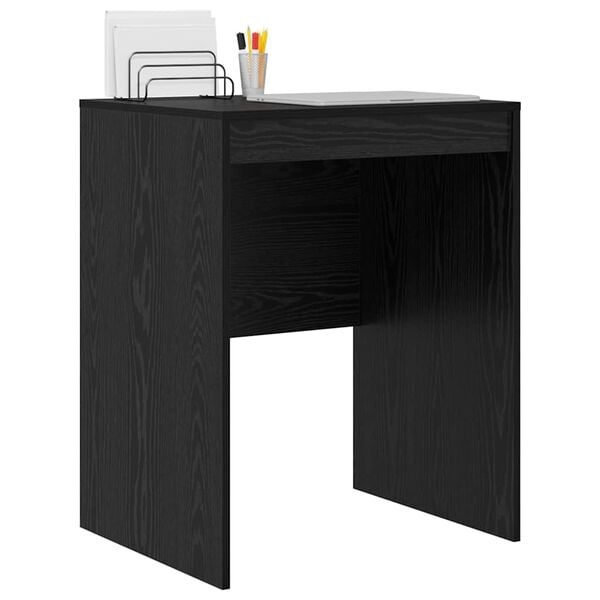 vidaXL Desk Black oak 60 x 50 x 76 cm Engineered wood