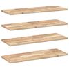 vidaXL Floating Shelves 4 pcs 80x30x2 cm Untreated Solid Wood Acacia