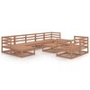 vidaXL Garden Lounge Set | Honey Brown | Solid Pine Wood | Medium | Modular