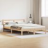 vidaXL Bed Frame Brown 225.5 x 145.5 x 69.5 cm Solid Pine Wood
