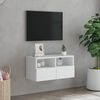 vidaXL TV Wall Cabinet White 60x30x30 cm Engineered Wood