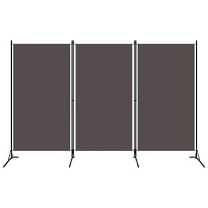 vidaXL 3-Panel Room Divider Anthracite 260x180 cm
