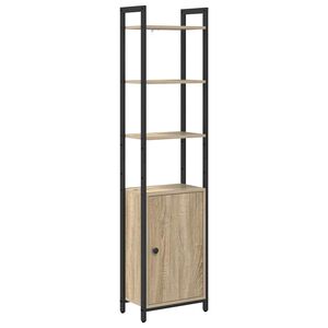 vidaXL Book Cabinet Sonoma Oak 40 x 24 x 161 cm Engineered Wood