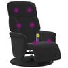 vidaXL Massage Recliner Chair Black 91 x 71 x 105 cm Velvet