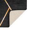 vidaXL Rug Washable Black and Gold 190x300 cm