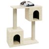 vidaXL Cat Tree with Sisal Scratching Posts Cream 60 cm