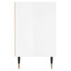 vidaXL Bedside Cabinet High Gloss White 40x30x50 cm Engineered Wood