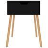 vidaXL Bedside Cabinet High Gloss Black 40x40x56 cm Engineered Wood
