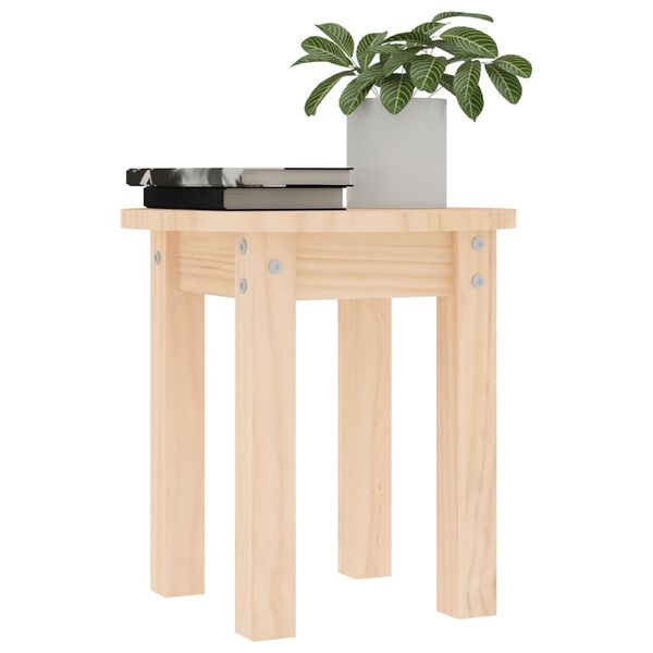 vidaXL Coffee Table &Oslash; 35x35 cm Solid Wood Pine