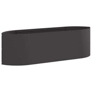 vidaXL Raised Garden Bed Black 140 x 40x 40 cm Steel