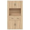 vidaXL Highboard Sonoma Oak Engineered Wood